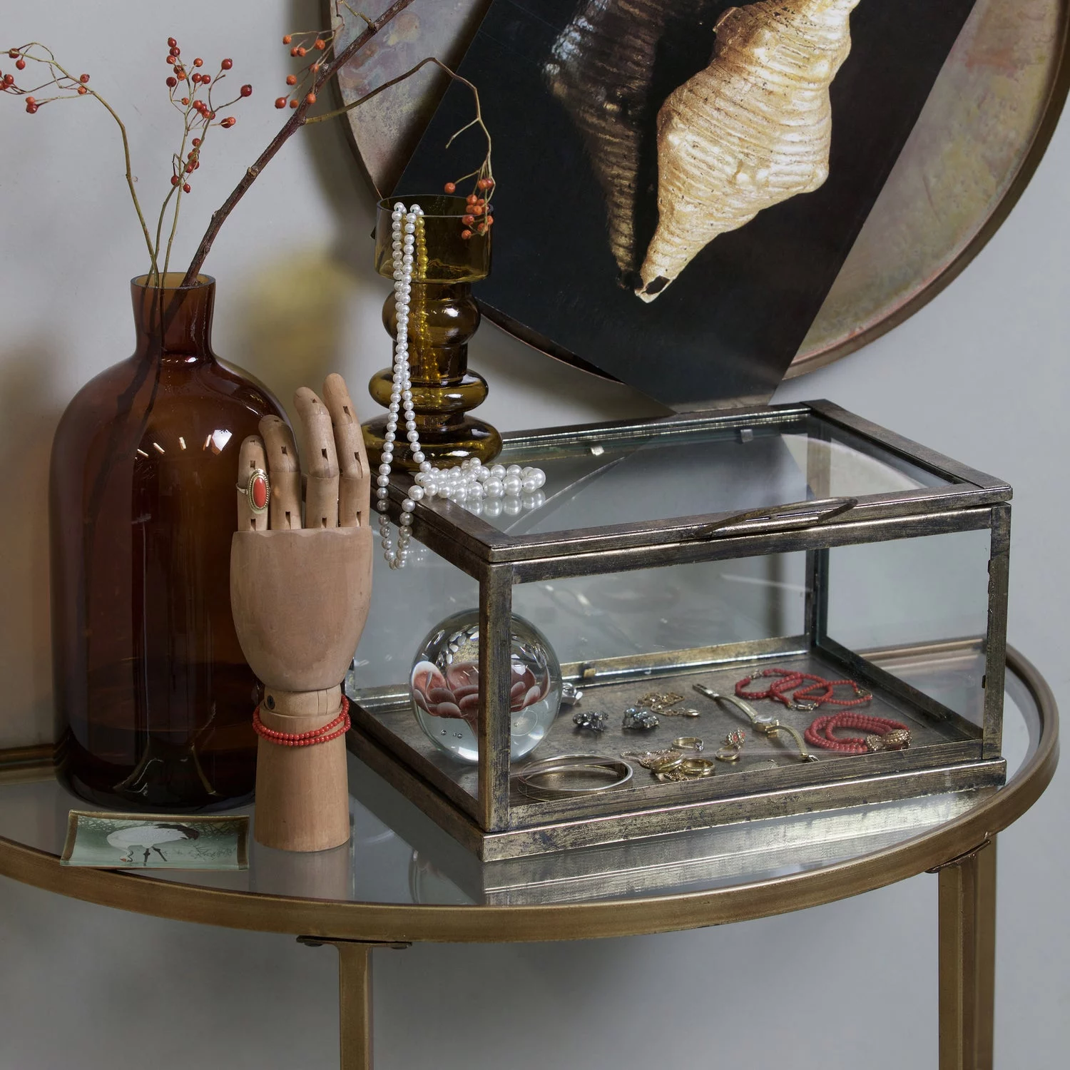 Goddess Sidetable Antique Brass - Afbeelding 2