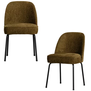 Alternative view of Vogue Eetkamerstoel Structure Velvet Brass