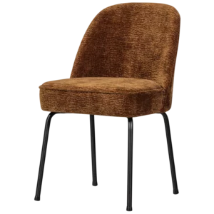Vogue Eetkamerstoel 3D Chenille Middenbruin