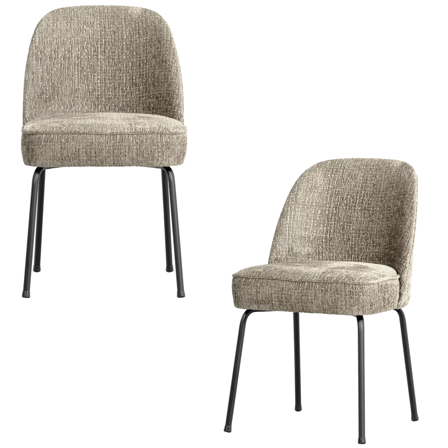 Vogue Eetkamerstoel Structure Velvet Wheatfield - Afbeelding 2
