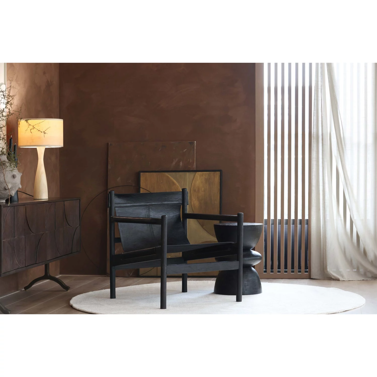 Draw Dressoir Mangohout Walnoot - Afbeelding 3