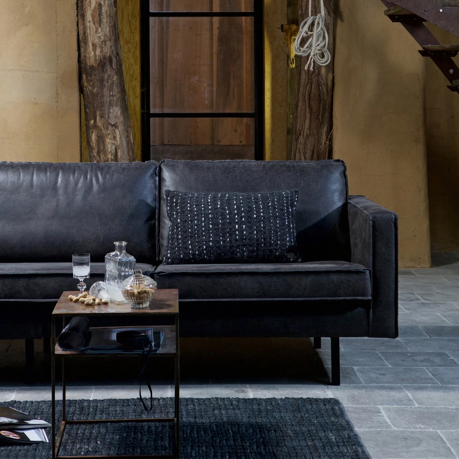 Loungebank Rodeo Links, Eco Leder - Afbeelding 2