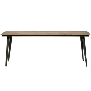 Guild Tafel Naturel Met Zwart Onderstel 220X90 Cm