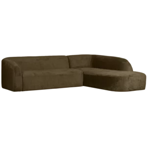 Hoekbank Sloping Rechts, Structure Velvet