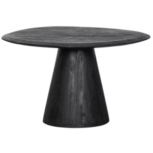 Organische Salontafel Posture Mangohout, Kleur Zwart