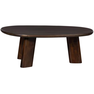 Roundly Salontafel Mangohout Donkerbruin