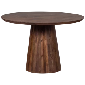 Limit Eetkamertafel Rond Mangohout Walnoot O130 Cm