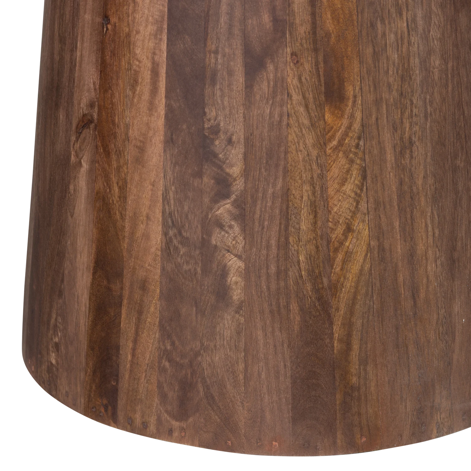 Limit Eetkamertafel Rond Mangohout Walnoot O130 Cm - Afbeelding 5