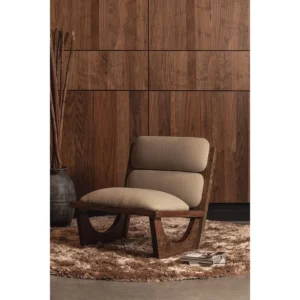 Alternative view of Opulent Fauteuil Boucle/Hout Naturel