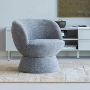 Alternative view of Draaifauteuil Shuffle Geweven Stof