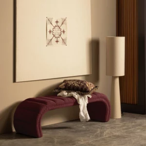Alternative view of Loft Tafellamp Metaal/Boucle Naturel 90Xo22 Cm
