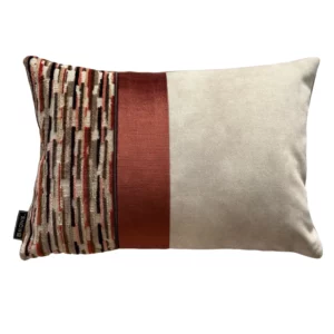 Sierkussen Rijeka Strook | 45X30 Cm | Brons Interieur