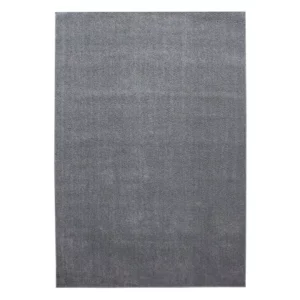 Basics Effen Vloerkleed Lichtgrijs Laagpolig Velvet