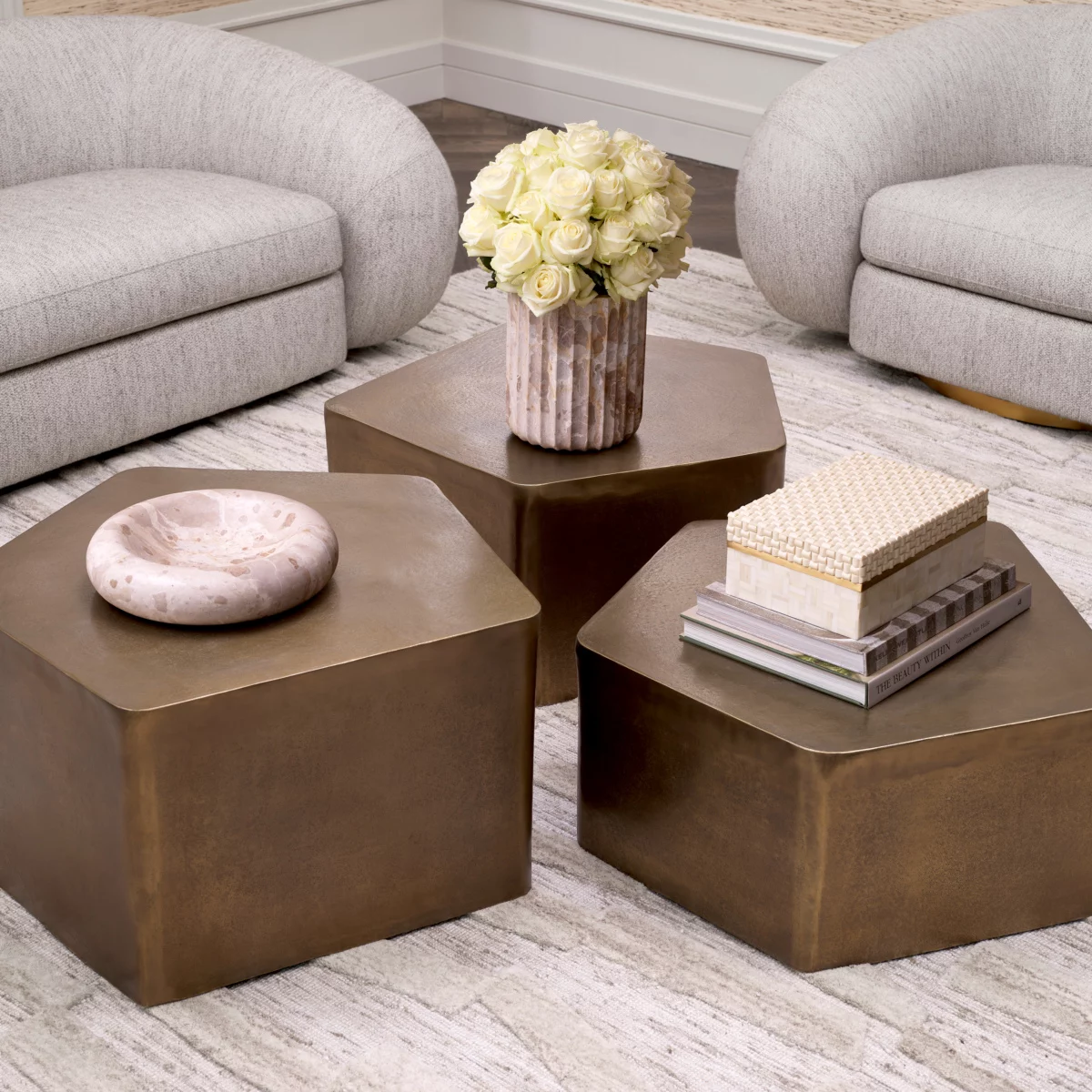 Coffee Table Veenazza Set Of 3 - Afbeelding 2