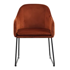 Alternative view of Benthe Rust Copper Velvet