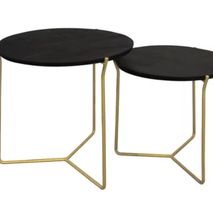 Alternative view of Mason Black/Brass Set Of 2