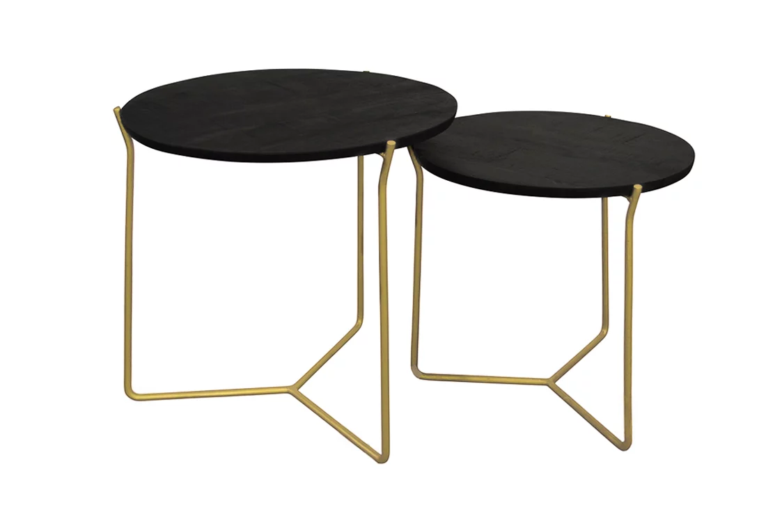 Mason Black/Brass Set Of 2 - Afbeelding 2