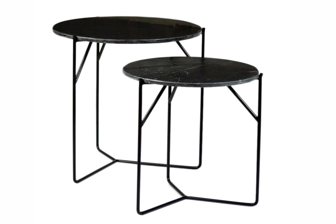 Mason Marble Black/Black Set Of 2 - Afbeelding 2