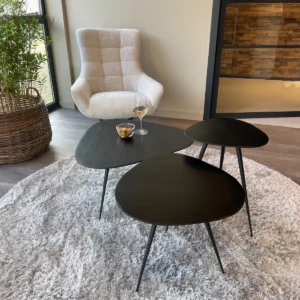 Brix Loua Black Set Of 3