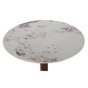 Alternative view of Ronde Bistro Eettafel Keramisch Marmer