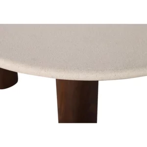 Alternative view of Japandi Lage Eettafel Microcement / Walnootfineer