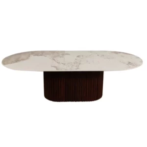 Alternative view of Urban Chique Salontafel Keramisch Marmer / Walnootfineer