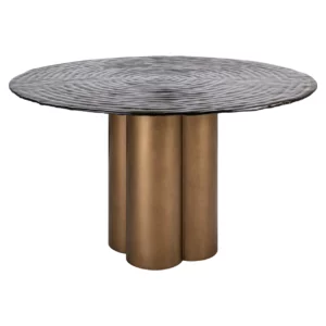 Eettafel Glastonburry Gold Antique 135Ø