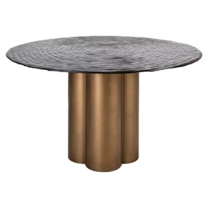 Alternative view of Eettafel Glastonburry Gold Antique 135Ø