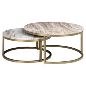 Alternative view of Salontafel Bottega Blush Beige (Set Of 2)
