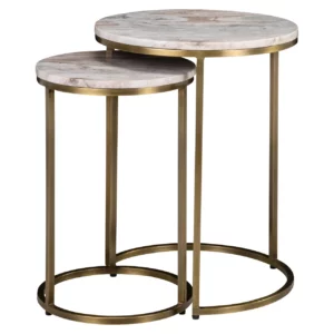 Bijzettafel Bottega Blush Beige (Set Of 2)