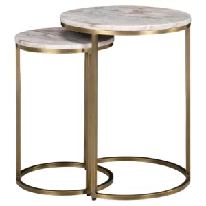 Alternative view of Bijzettafel Bottega Blush Beige (Set Of 2)
