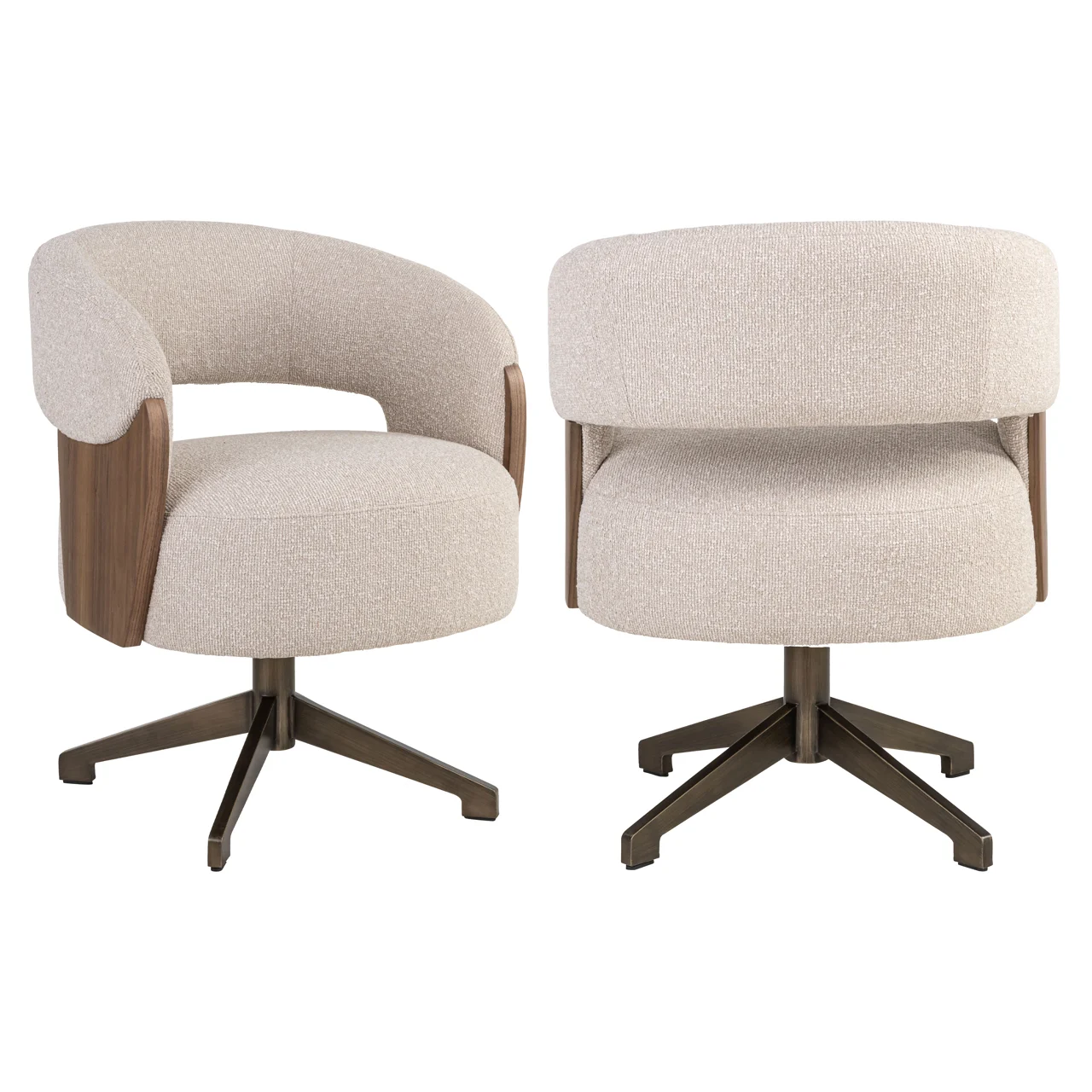 Eetkamerstoel Pollux Lodge Desert Walnut - Swivel - Afbeelding 8