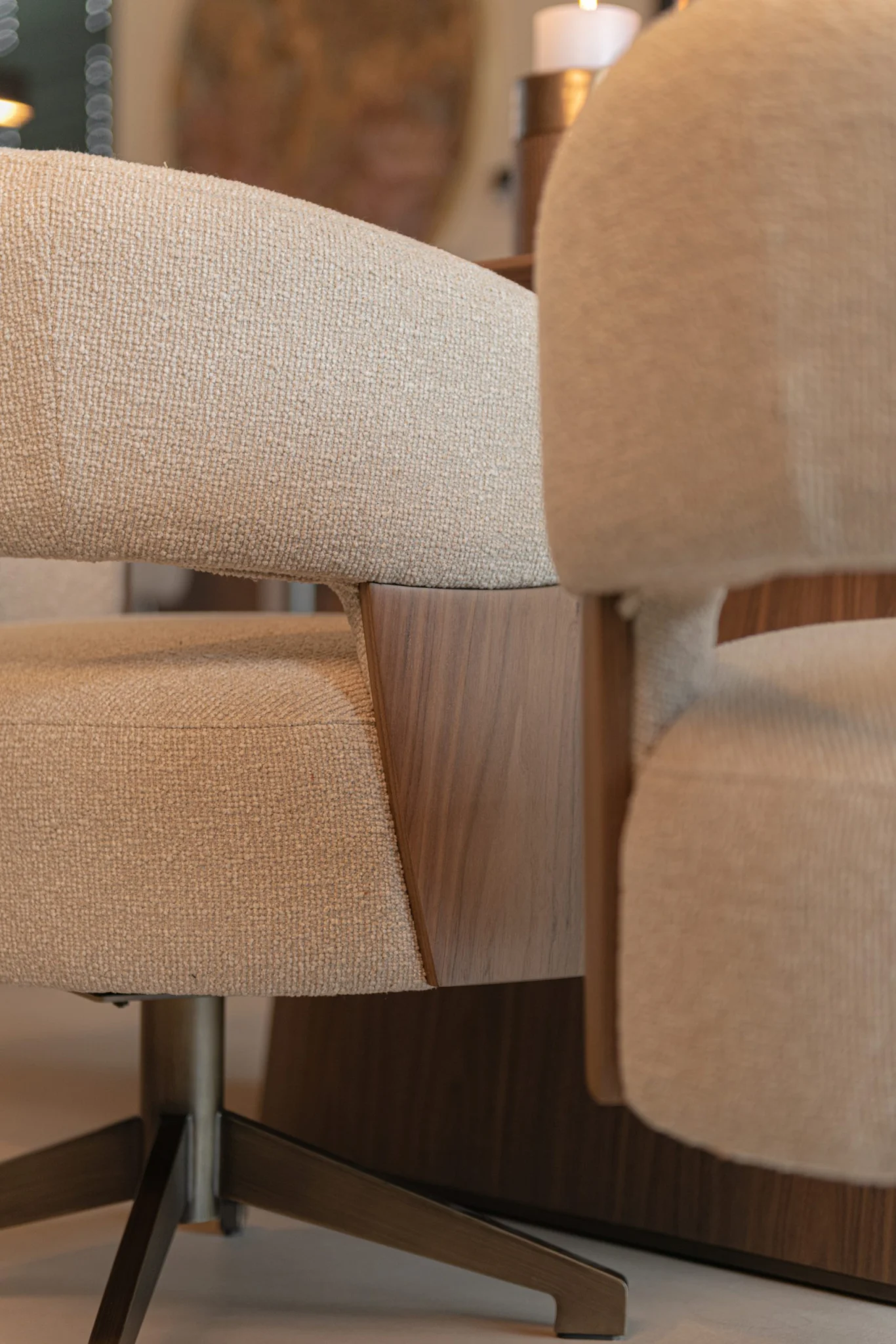 Eetkamerstoel Pollux Lodge Desert Walnut - Swivel - Afbeelding 11