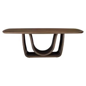 Alternative view of Eettafel Windsor Walnut 230 Brass Base