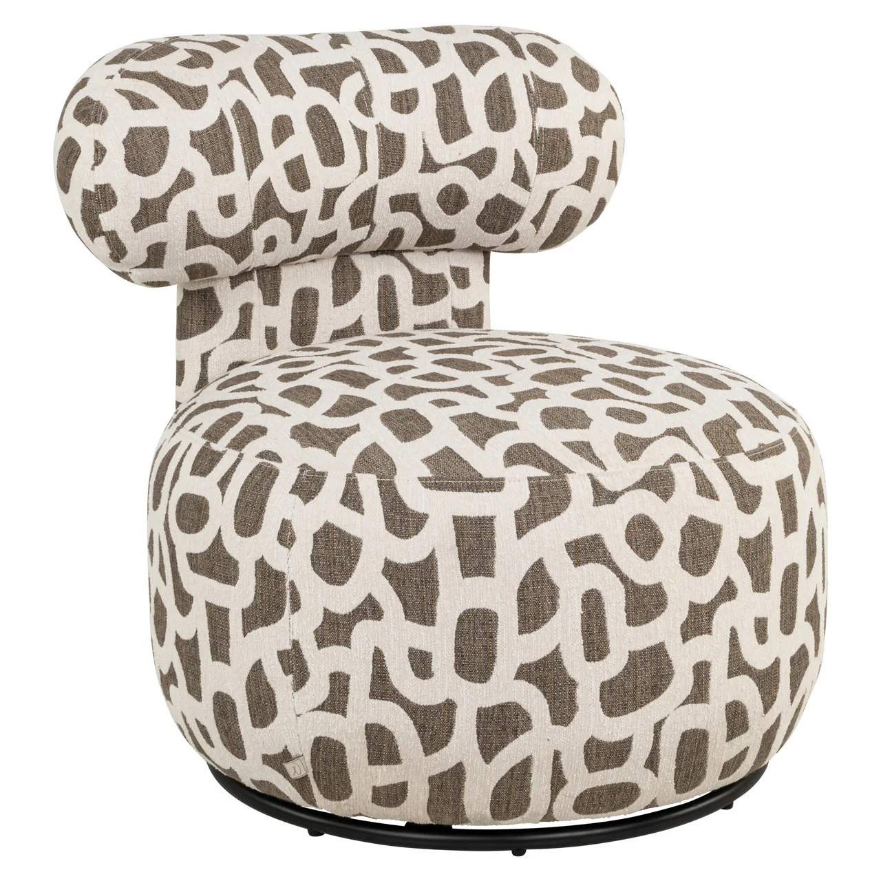 Lounge Stoel Kaya Weave Brown Swivel - Afbeelding 2