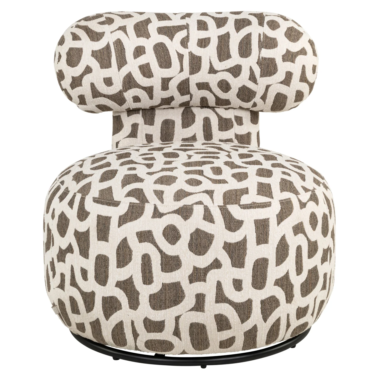 Lounge Stoel Kaya Weave Brown Swivel - Afbeelding 3