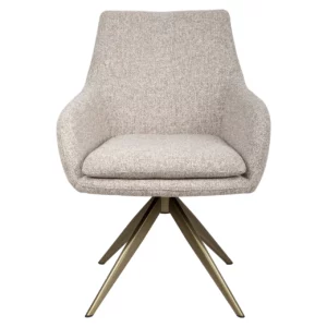 Alternative view of Eetkamerstoel Lisonne Cayenne Brown Swivel Fire Retardant
