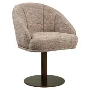 Alternative view of Eetkamerstoel Beverly Mocca Linear Swivel