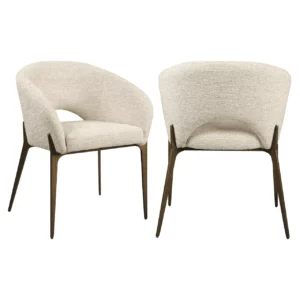 Eetkamerstoel Kenzi Natural Linear Fire Retardant
