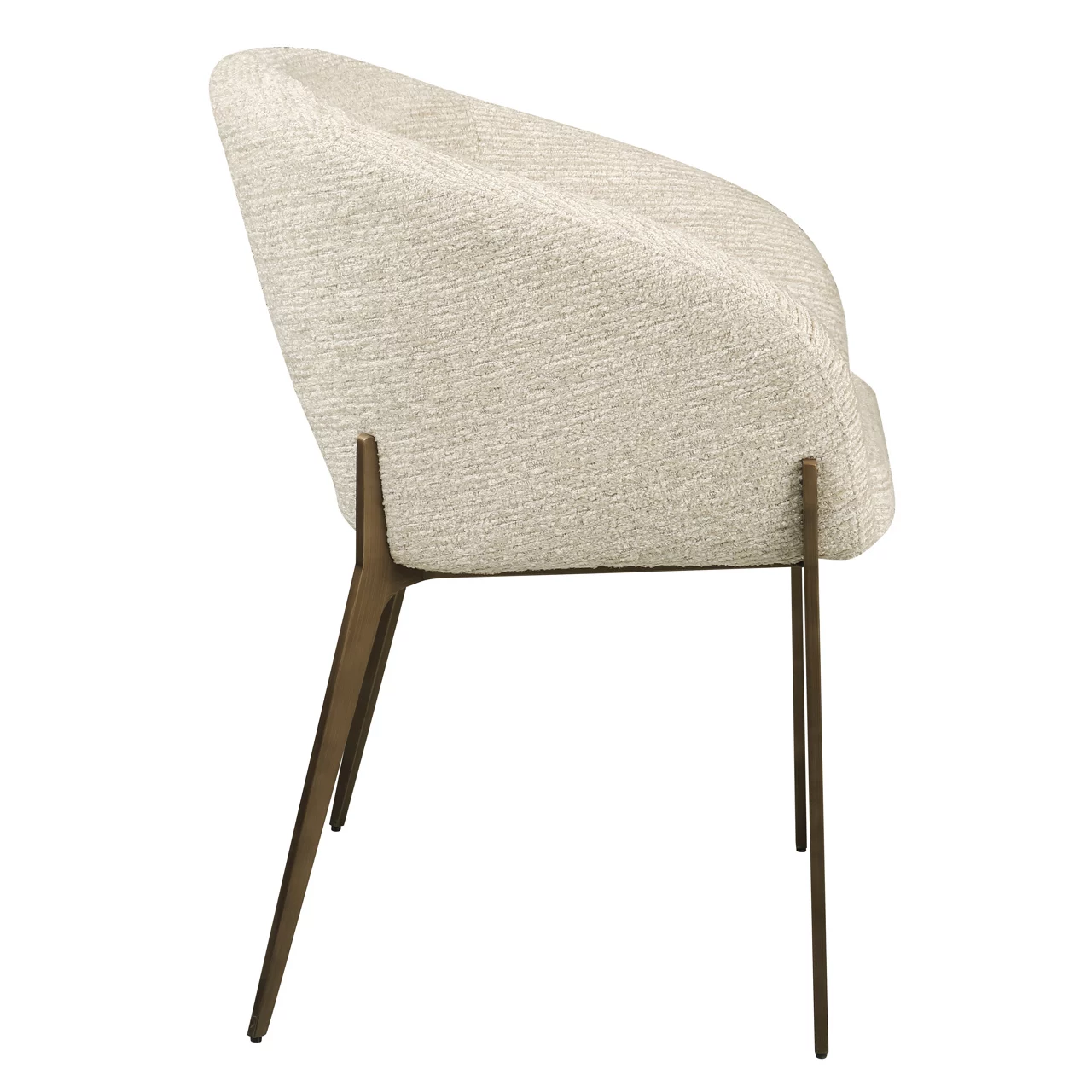 Eetkamerstoel Kenzi Natural Linear Fire Retardant - Afbeelding 4