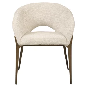 Alternative view of Eetkamerstoel Kenzi Natural Linear Fire Retardant