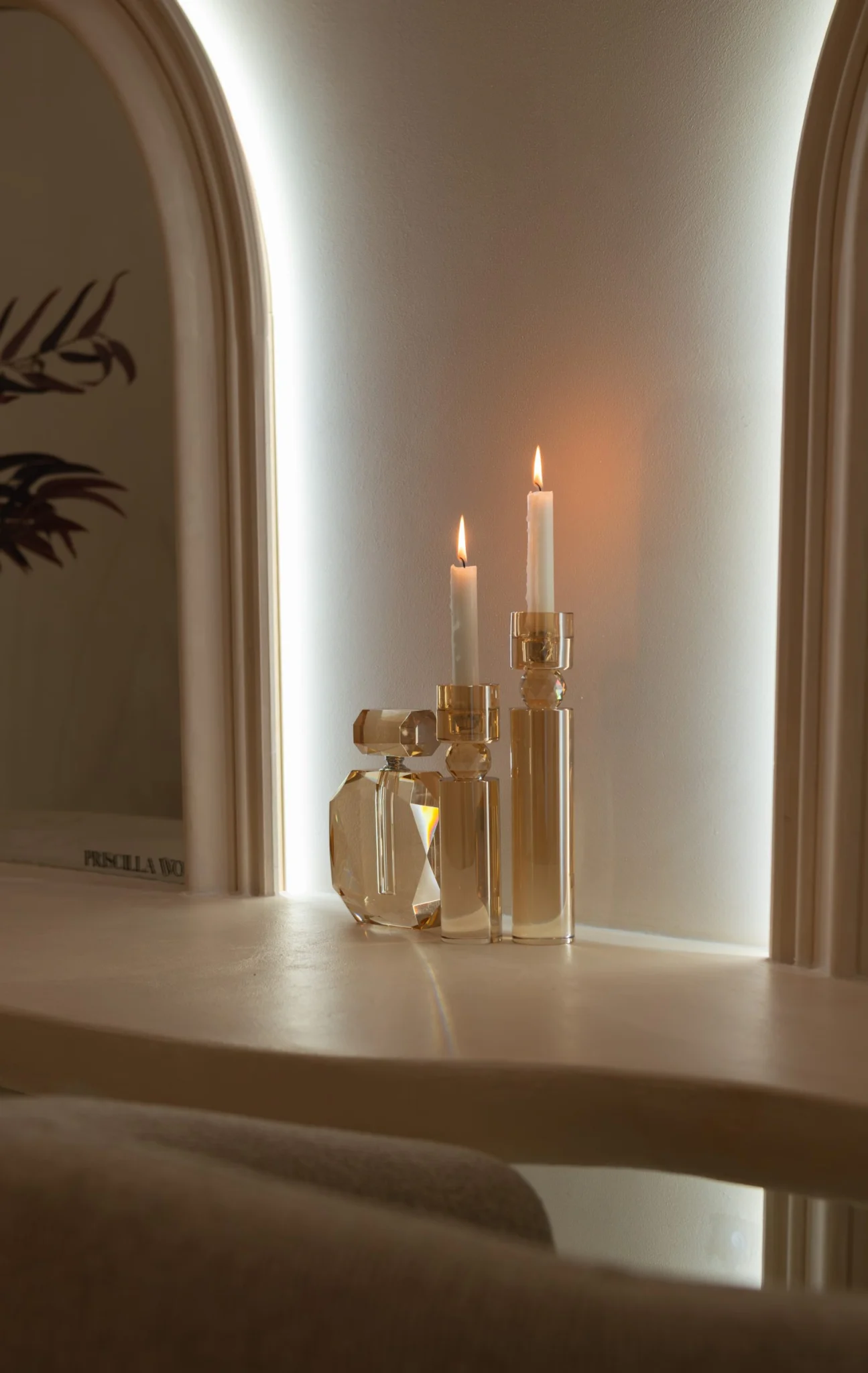 Kandelaar Piper Champagne Small - Afbeelding 5