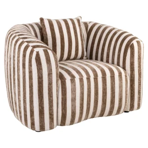 Lounge Stoel Luxandra Stripes Sand
