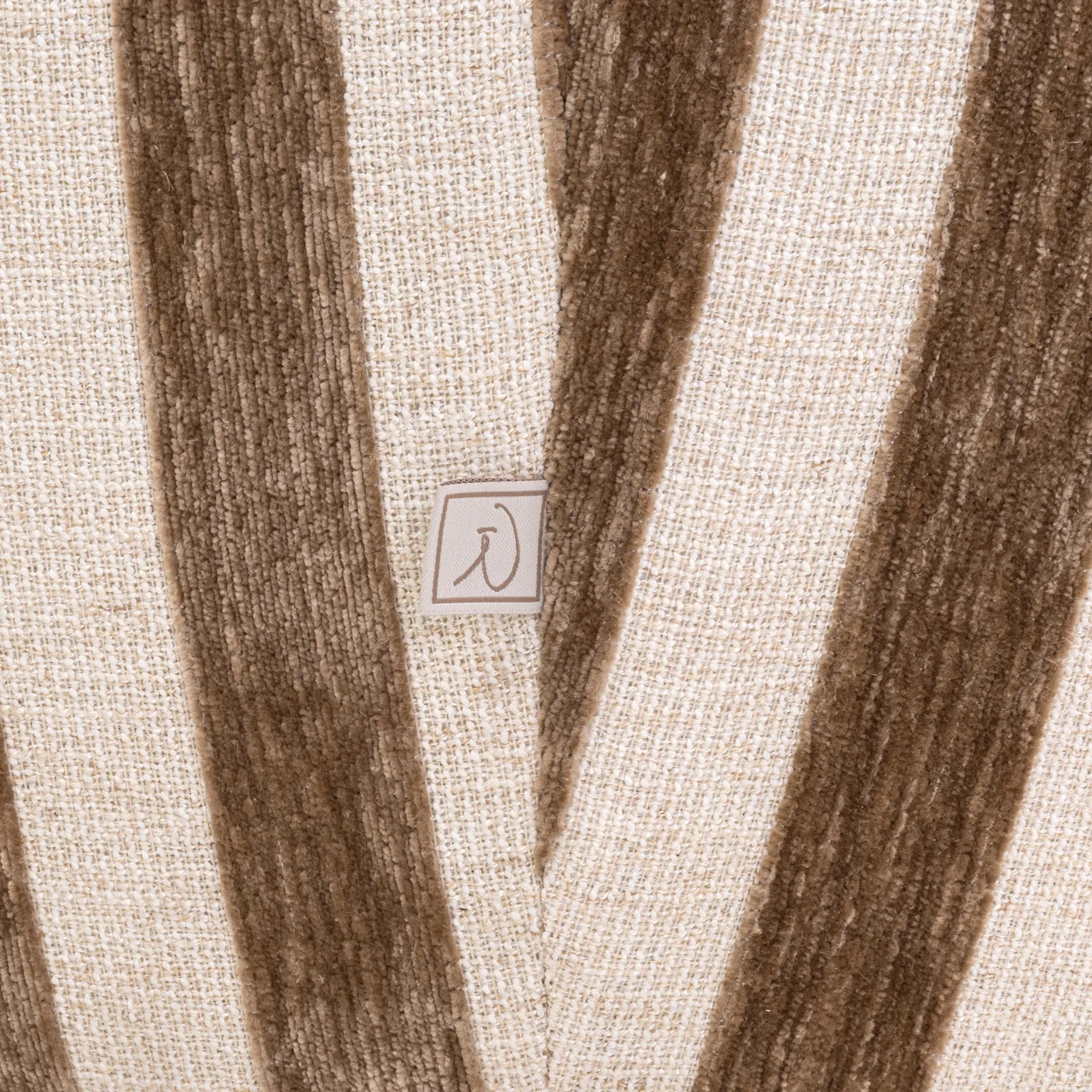 Lounge Stoel Luxandra Stripes Sand - Afbeelding 5