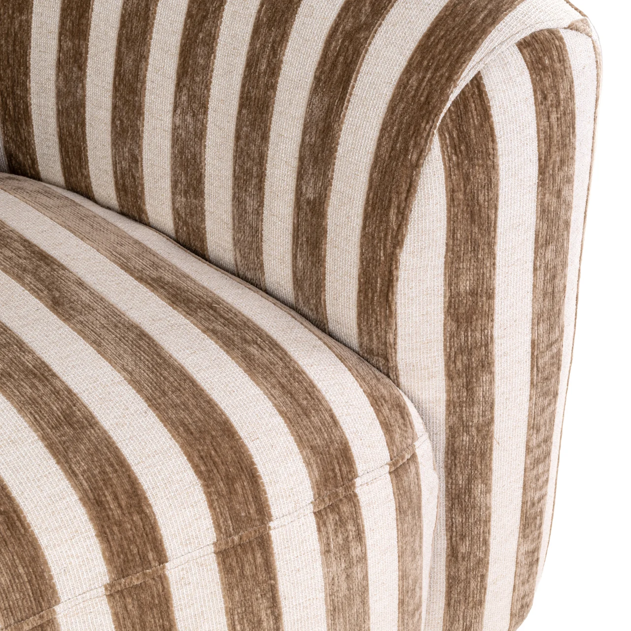 Lounge Stoel Luxandra Stripes Sand - Afbeelding 6