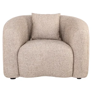 Alternative view of Lounge Stoel Luxandra Sand Tweed Fire Retardant