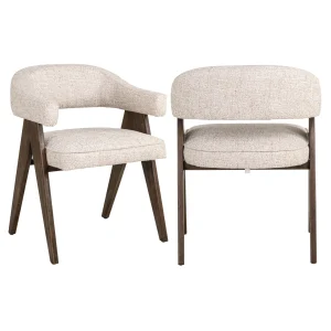 Eetkamerstoel Mori Cream Tweed Fire Retardant
