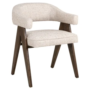 Alternative view of Eetkamerstoel Mori Cream Tweed Fire Retardant