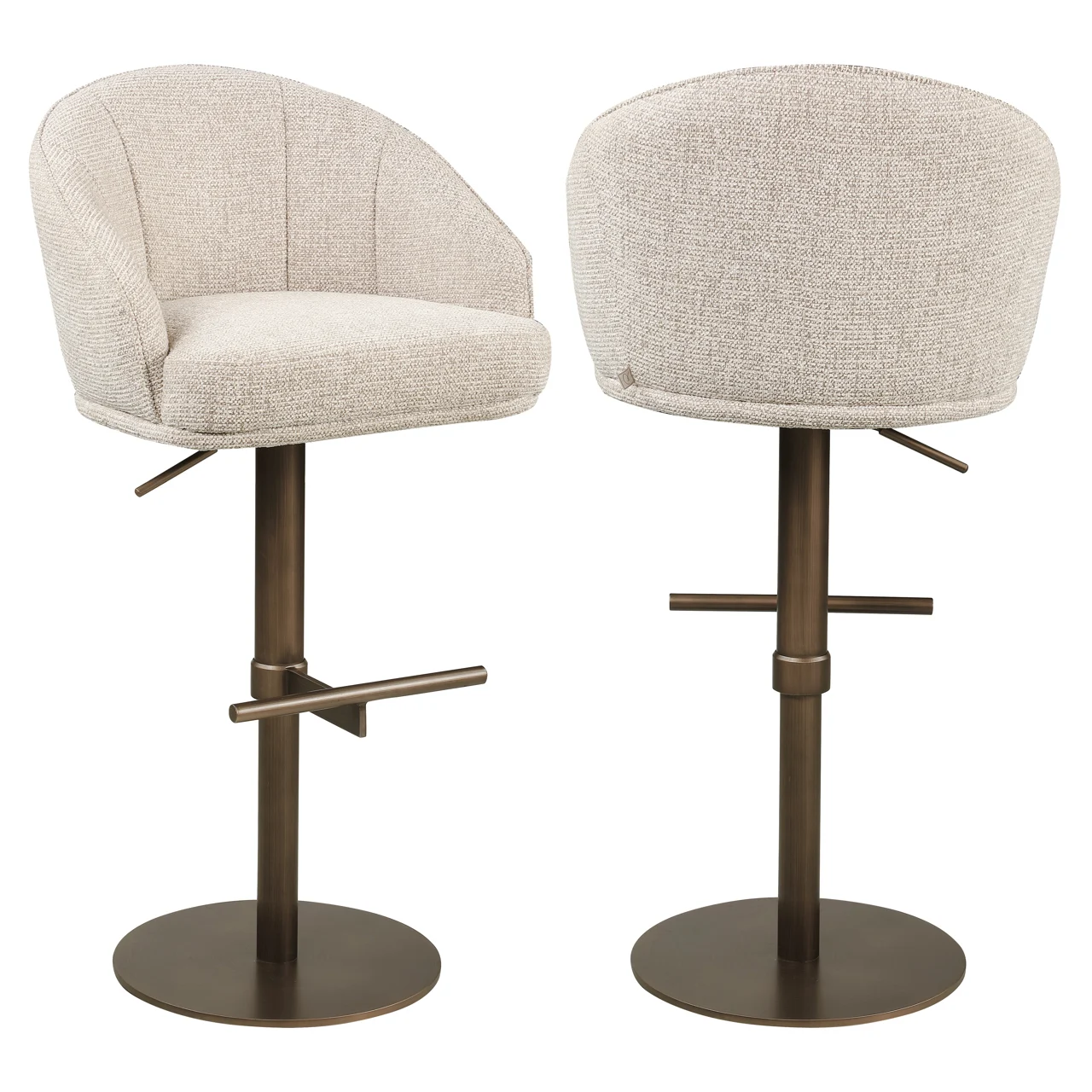 Barstoel Beverly Natural Fancy Swivel