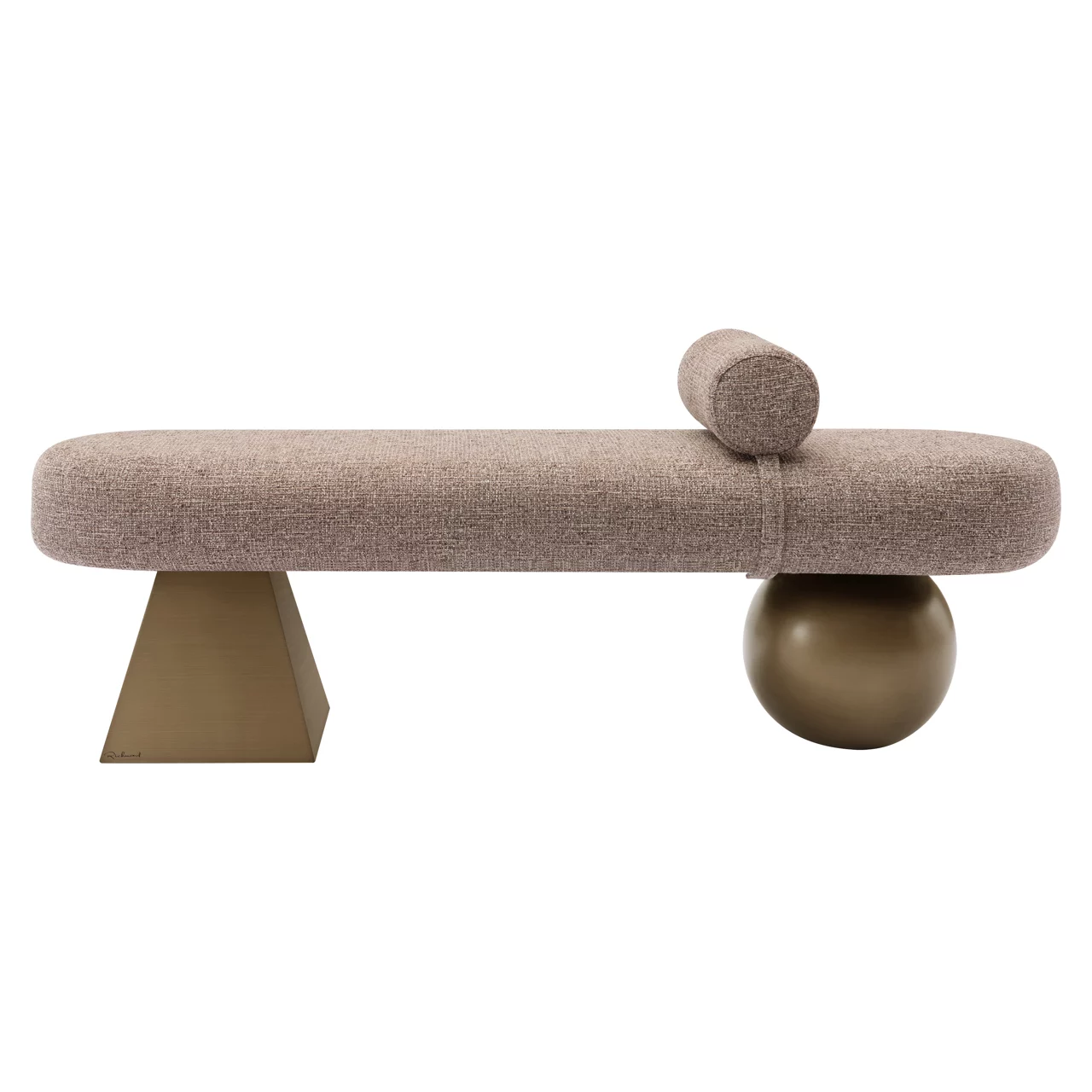 Bank Alexander Jones Brown Tweed Fire Retardant (Geneva) - Afbeelding 2